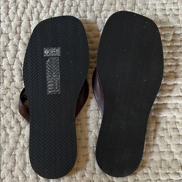 COS Burgubdy Leather Sandals - Picture 2 of 7